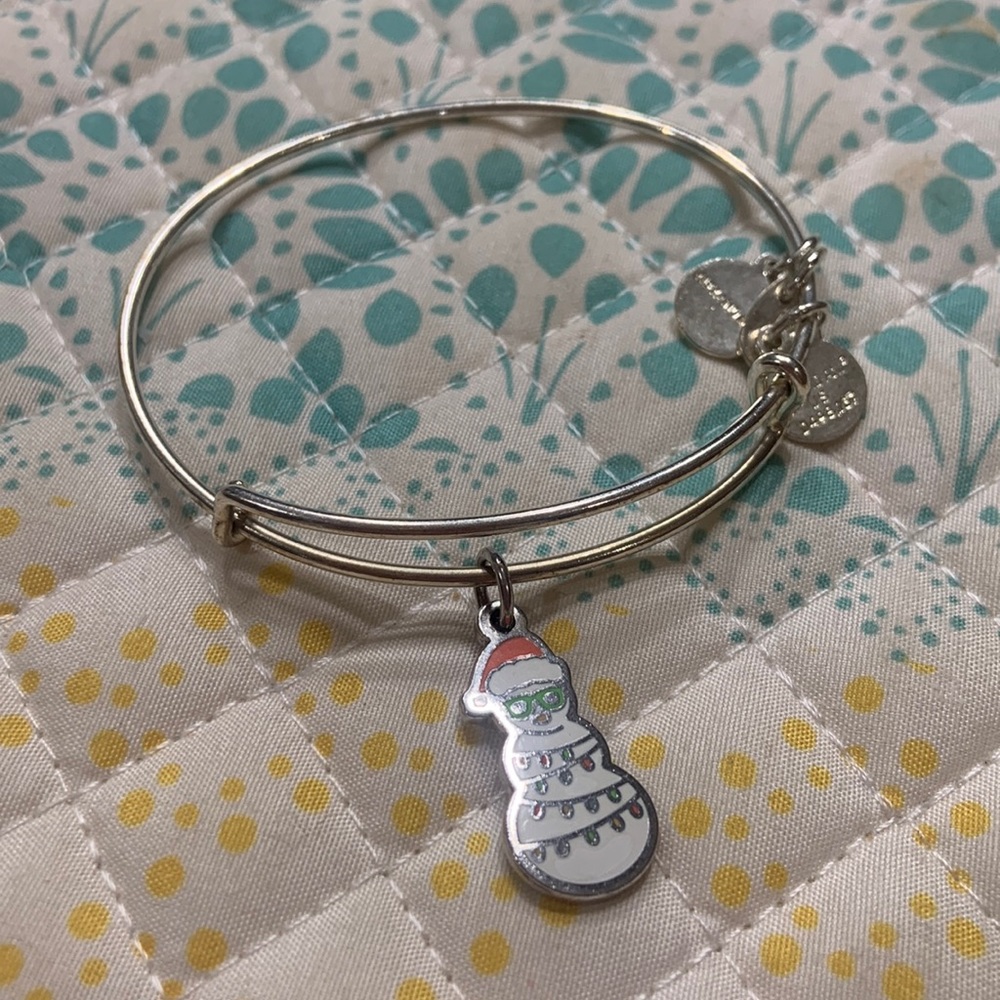 Alex And Ani Snowman Wire Bangle Bracelet